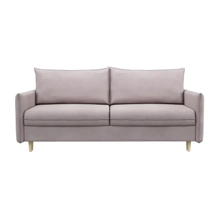 СКАНДИ Диван тканевый прямой розовый