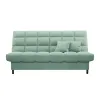 ЮТА Диван прямой мятный ППУ, с черными ножками