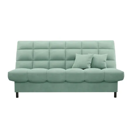 ЮТА Диван прямой мятный ППУ, с черными ножками