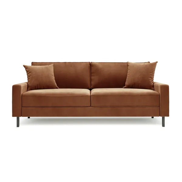 Хорошее настроение Диван прямой, медно-коричневый