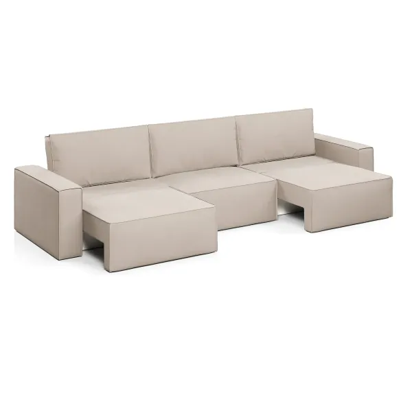 КОРСО XL Диван тканевый прямой бежевый