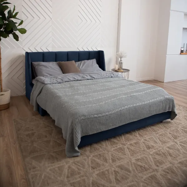 ВЕНЕЦИЯ Складная кровать темно-синяя, 160