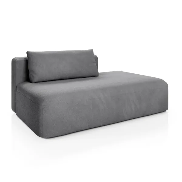 НОВЫЕ ЭМОЦИИ МИНИ Диван прямой, серый, угол правый