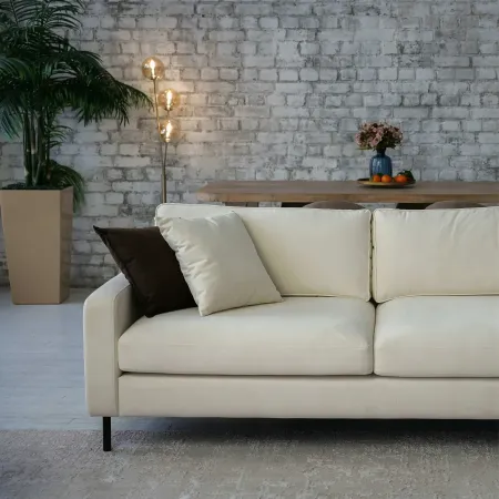 Хорошее настроение Диван прямой, молочный