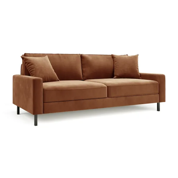 Хорошее настроение Диван прямой, медно-коричневый