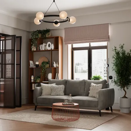 СЧАСТЛИВЫЙ ДЕНЬ Диван прямой, серый