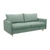 СКАНДИ Диван тканевый прямой мятный
