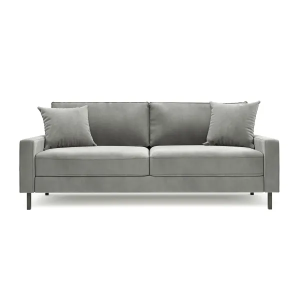 Хорошее настроение Диван прямой, серебристо-серый