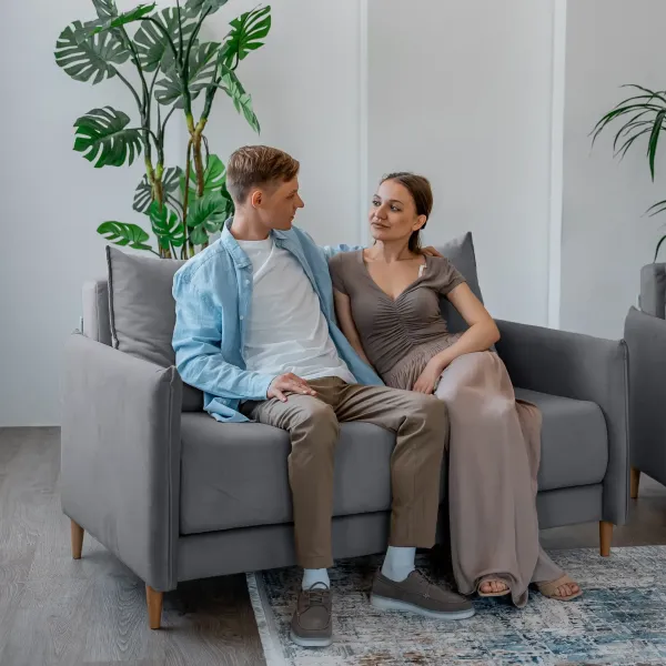 ЛУЧШИЙ ДРУГ Диван прямой светло-серый