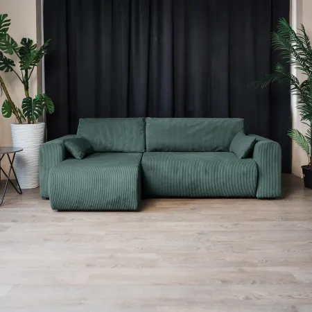 ДОЛГОЖДАННЫЙ ОТПУСК Диван угловой, изумрудный