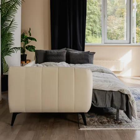 СЧАСТЛИВЫЙ ДЕНЬ Диван прямой, молочный